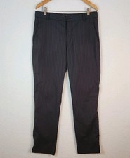 Nike Golf Tour Performance Pants Mens 34X34 Gray PinStriped Dri Fit Stretch