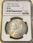 TOP 100!  1900-O  Morgan VAM-15, Doubled Stars Silver Dollar, NGC MS-65!