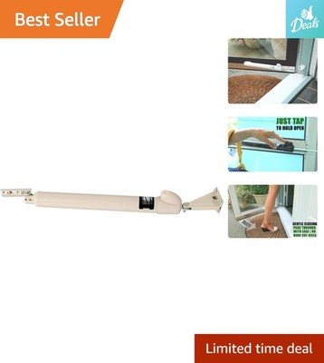 Almond Touch 'n Hold Door Closer Kit - Handy Touch Button & Smooth Close Design