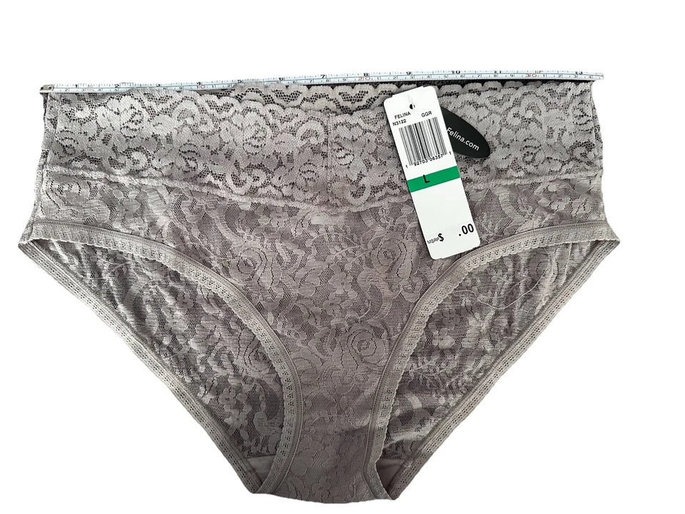 Braguita de encaje de corte alto Felina - Talla grande Foto 4 de 4