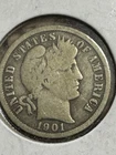 1901-o Barber Dime, Better Date, 99c Shipping Offer