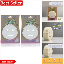 Eco-Friendly Scrub Mommy Sponge - Dye Free, Soft in Warm Water, Dishwasher Safe