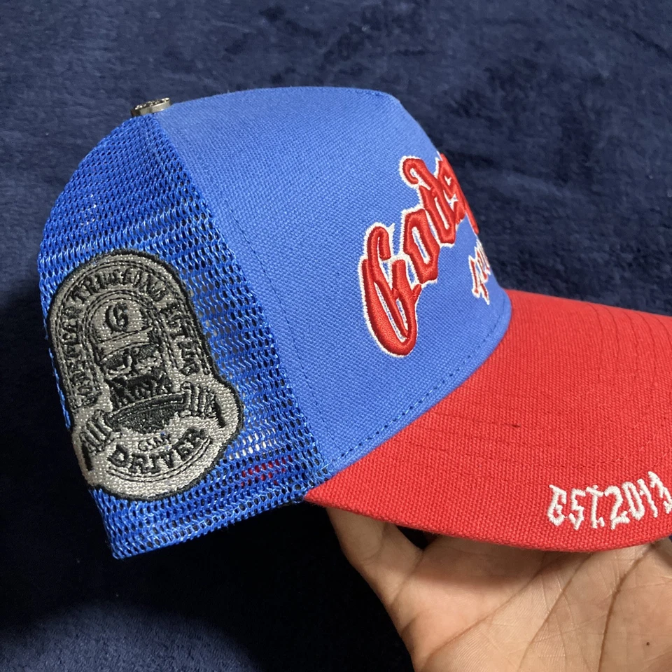 Sombrero de camionero Godspeed rojo/azul Foto 3 de 4