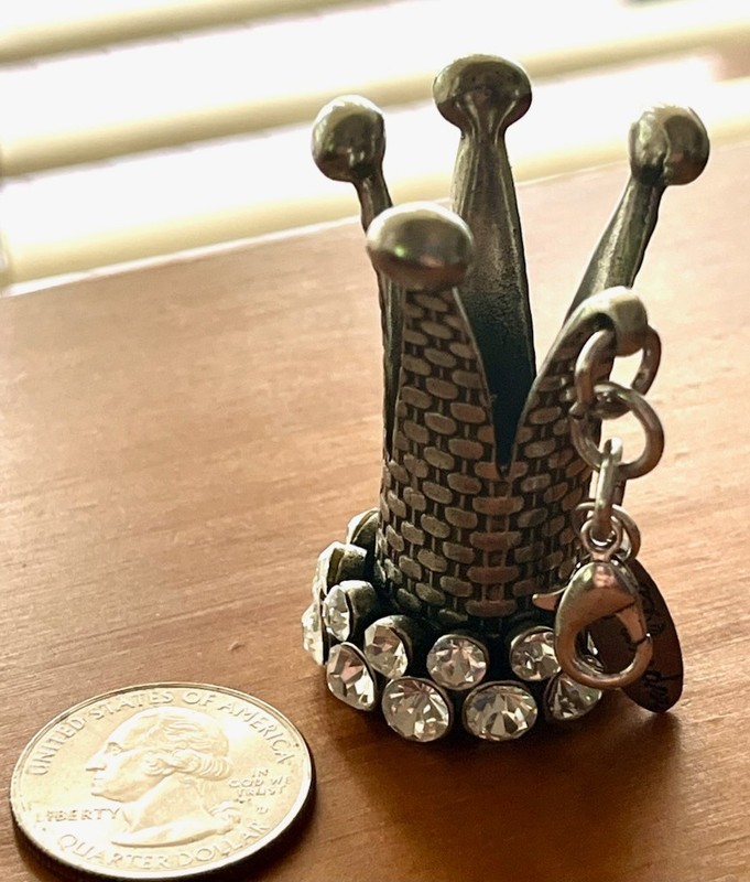 Plunder Design Jewelry Crown Queen charm pendant purse charm key chain