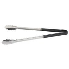 Vollrath Jacobs Pride Stainless Steel One-Piece Utility Tong with Black Kool-...