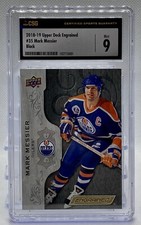 2018-19 Upper Deck Engrained #35 Mark Messier Black Parallel /49 CSG 9