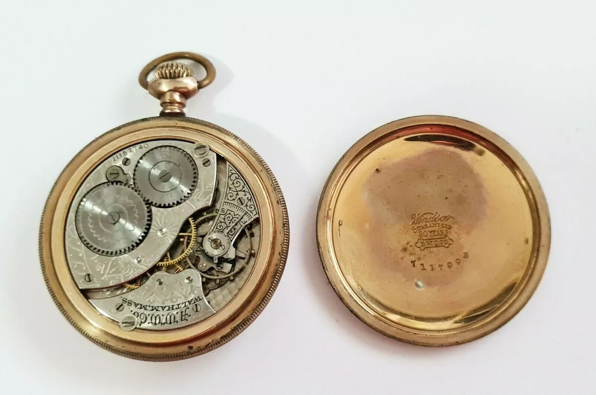 1902 waltham top pocket watch