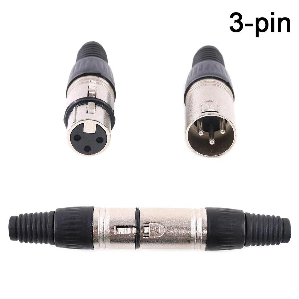 10-80 pares XLR DMX 3 pines macho y hembra conector de micrófono conector de audio Foto 3 de 4