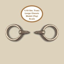 HORSING AROUND Sm Traditional/Lg Classic 1:10 LOOSE RING SNAFFLE BIT w/ Part Bar