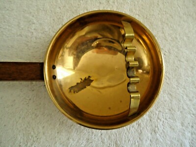 Vintage Park Sherman Copper / Metal / Wood Handle Ashtray 