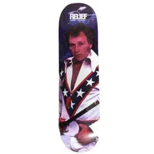 RARE Relief Evel Knievel Portrait Skateboard Deck  skate Hook Ups