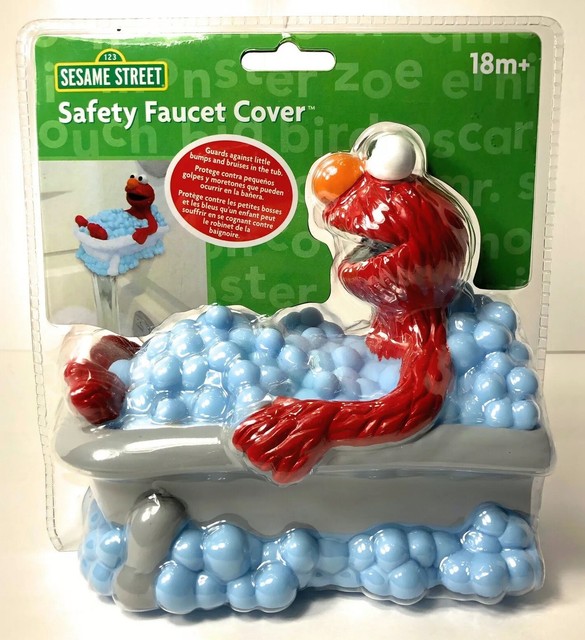 Elmo Bubbles Sesame Street Kid Safety Faucet Spout Cover Water Bath Tub