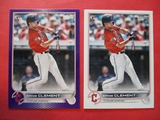 2022 Topps Series 1- Ernie CLEMENT ROOKIE Meijer Purple & Base Guardians RC