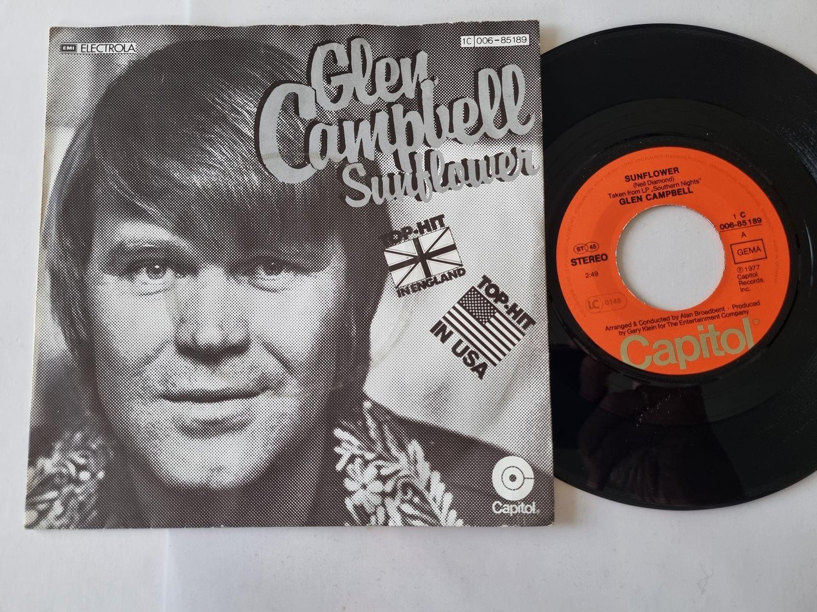 7"" Single Glen Campbell - Sunflower Vinyl Germany