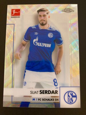 2020-21 Topps Chrome Bundesliga Silver Wave Refractor Suat Serdar ed/250 SCHALKE