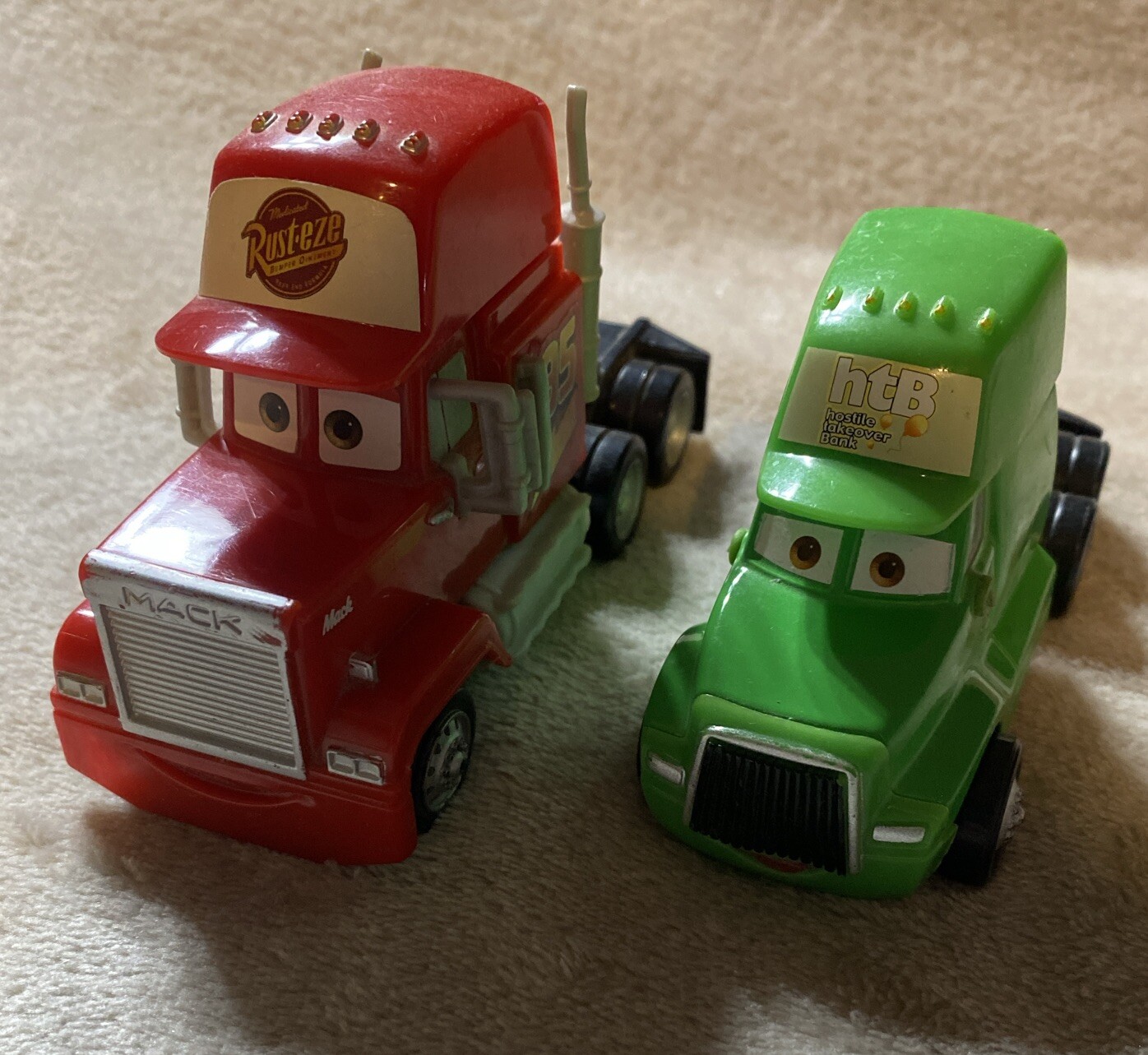 Disney Pixar Cars Hauler Lot Hicks Chicks & Mack Truck Cabs Only