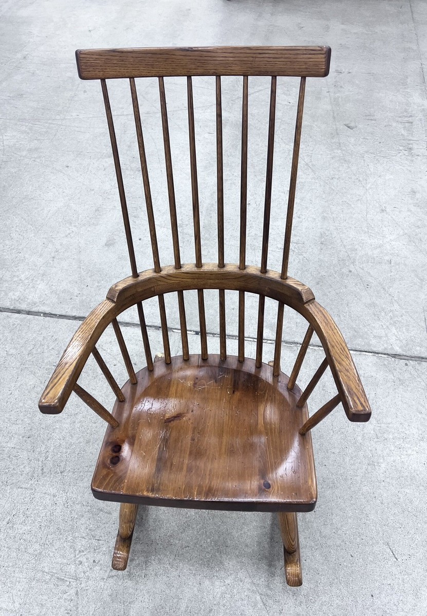 Vintage CONANT BALL MCM Russel Wright Windsor Spindle Back Rocking