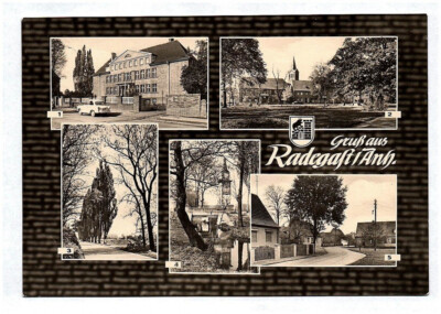 Postcard greetings from Radebeul polytechnic high school Leninplatz street to Zörbig GDR