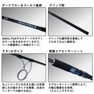 ロッド DAIWA SALTIGA R J63B-3 TG SALTIGA22 Daiwa Offshore Rod Saltiga R J63B-3 TG (Baitcasting 1 Piece