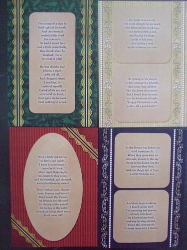 Hunkydory 24 mezcla Toppers de ""Twas the Night Before Christmas"" ver fotos ver descend - Imagen 7 de 8