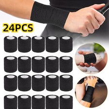 24PCS Rolls Tattoo Self Adhesive Bandage Wrap Grip Cohesive Elastic Sports Tape