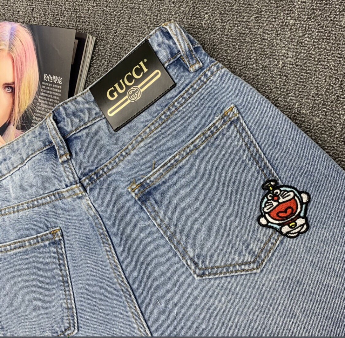 Doraemon x Gucci denim shorts | eBay