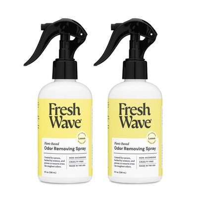 Fresh Wave Lemon Odor Eliminator Spray & Air Freshener 8 oz. Pack of 2 - Odor...