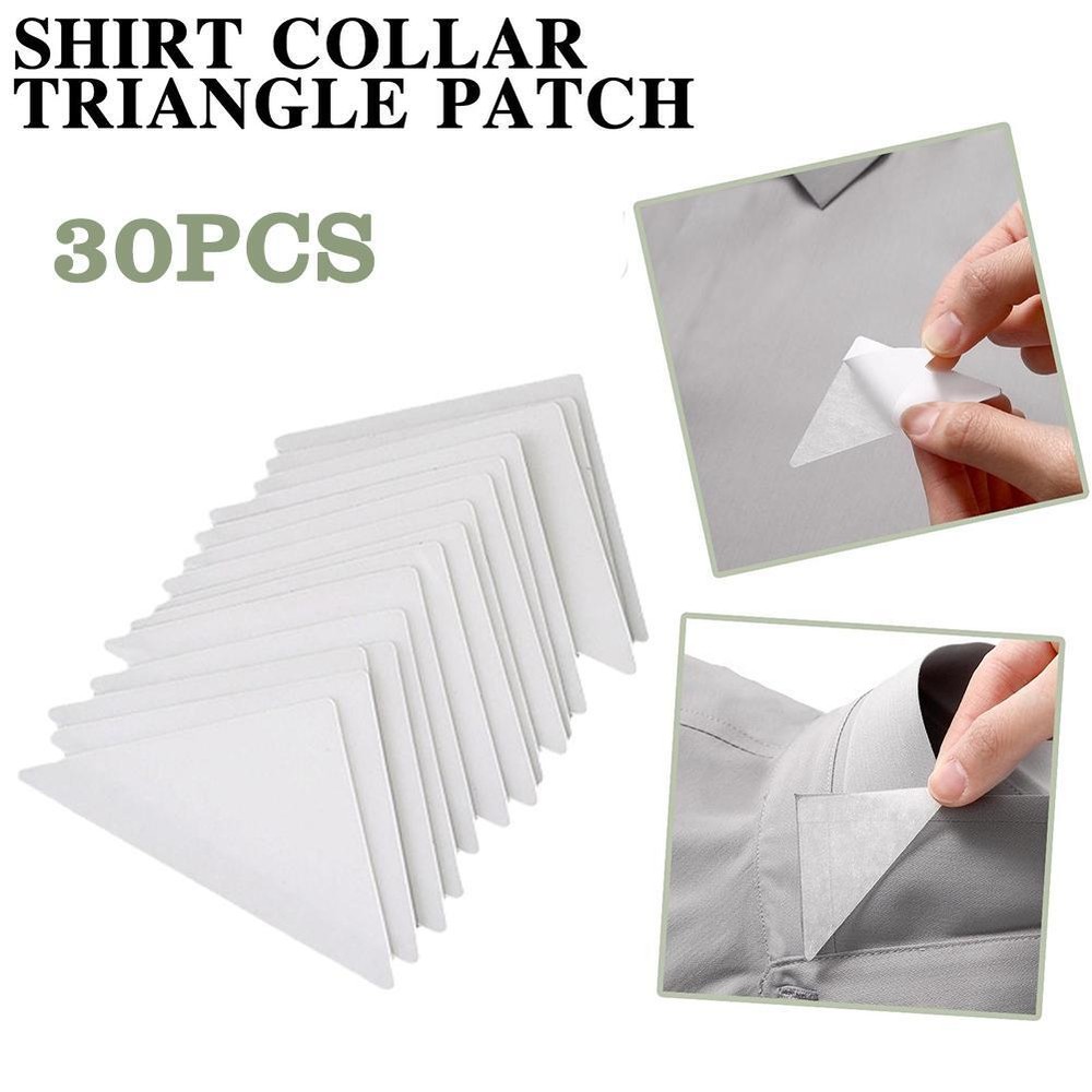 30Pcs Collar Stickers Shirt Collar Support Collar Styling Tape Collar Protector∽
