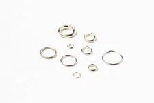 935 Argentium Silver Open Jump Rings Round 20 Gauge Inside dimension 1.6-8.0 mm