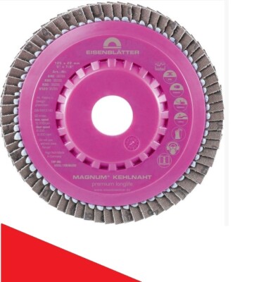 Fächerschleifscheibe MAGNUM Cool Top 5+, Dm: 125mm x 22,2mm Körnung: 80