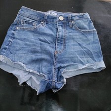 Womens refuge by charlotte russe blue denim cut-off shorts sz 2