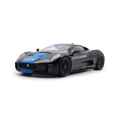 1/18 Jaguar C-X75 Black With Blue Stripes Almost Real 810603
