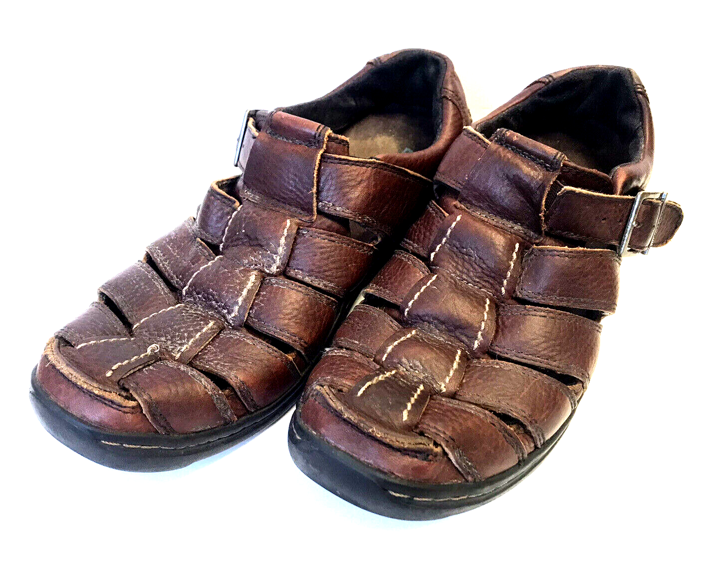 Timberland Earthkeepers Mens SZ 11 Sandals Brown Leather Adustable Straps  Hiking | eBay