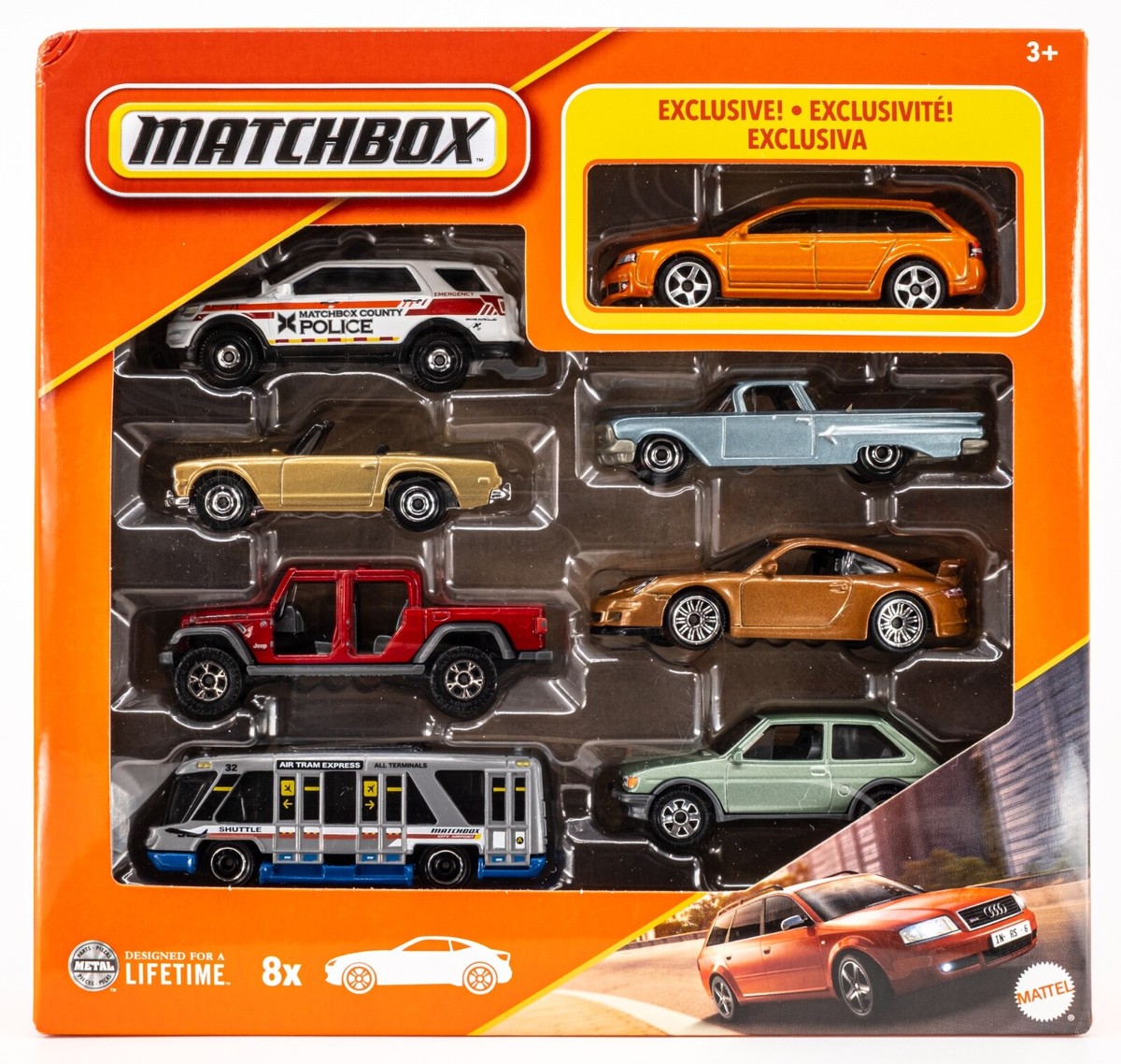 2025 Matchbox 8-Pack | Exclusive '02 Audi RS6 Avant SOLAR ORANGE