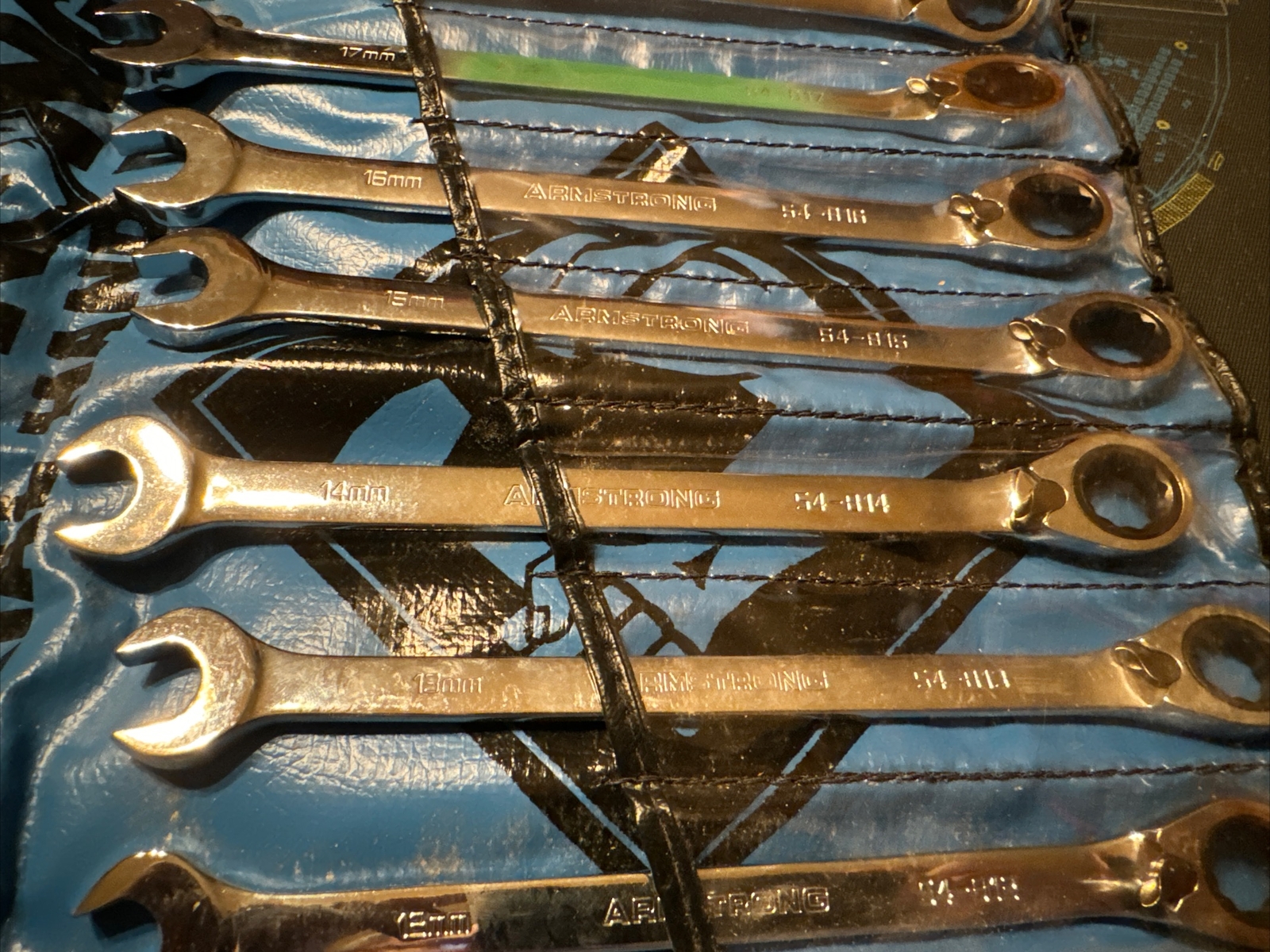 Armstrong Industrial Tools 9 Piece Metric Ratcheting Combination Set 1810mm eBay