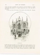 Selby Abbey, West Front, Book Illustration (Print), c1891