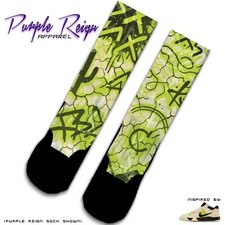 Custom Purple Reign Crew Socks 
