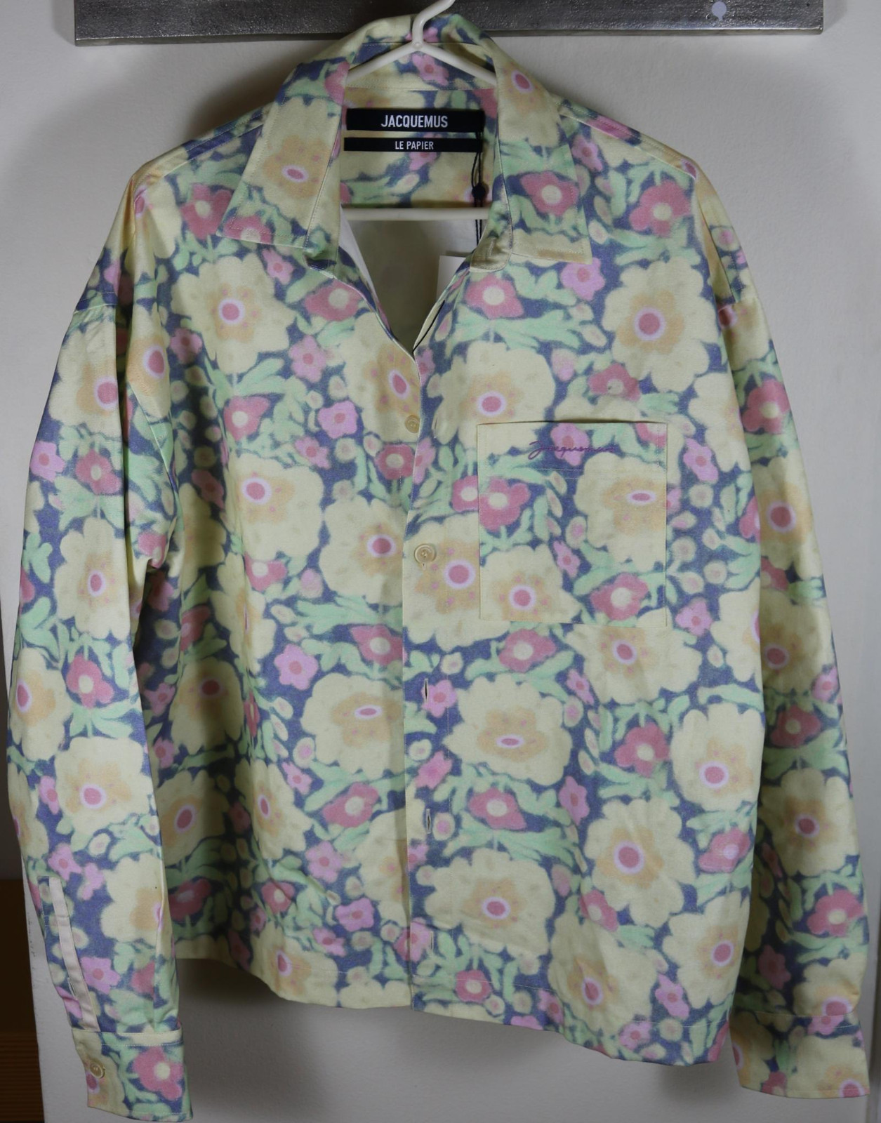 Jacquemus Floral Print Papier Chemise Shirt Jacket 52 XL