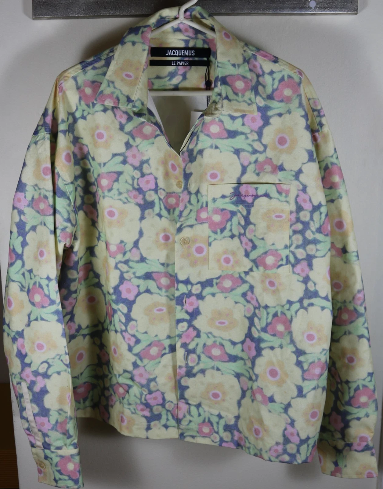 Camicia camicia Jacquemus stampa floreale carta giacca 52 XL