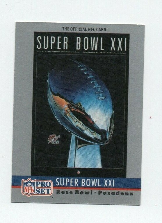 1990 PRO SET 1987 SUPER BOWL XXI NEW YORK GIANTS 39, DENVER