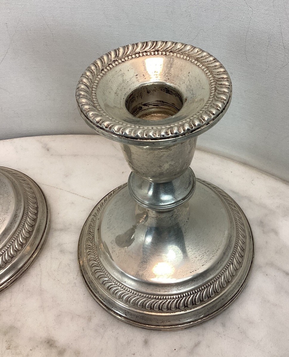 うるるDUCHIN　STERLING　SILVER蝋立燭台一對　R4320 うるるDUCHIN STERLING SILVER蝋立燭台一對 R4320 うるる様専用
