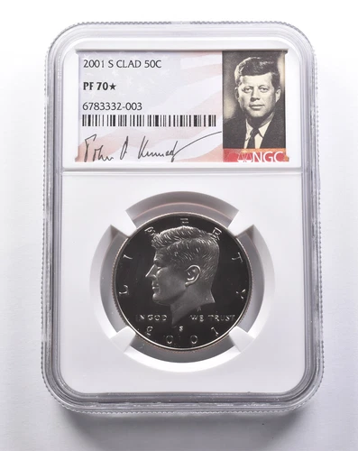 PF70* STAR 2001-S Clad Kennedy Half Dollar NGC *3144