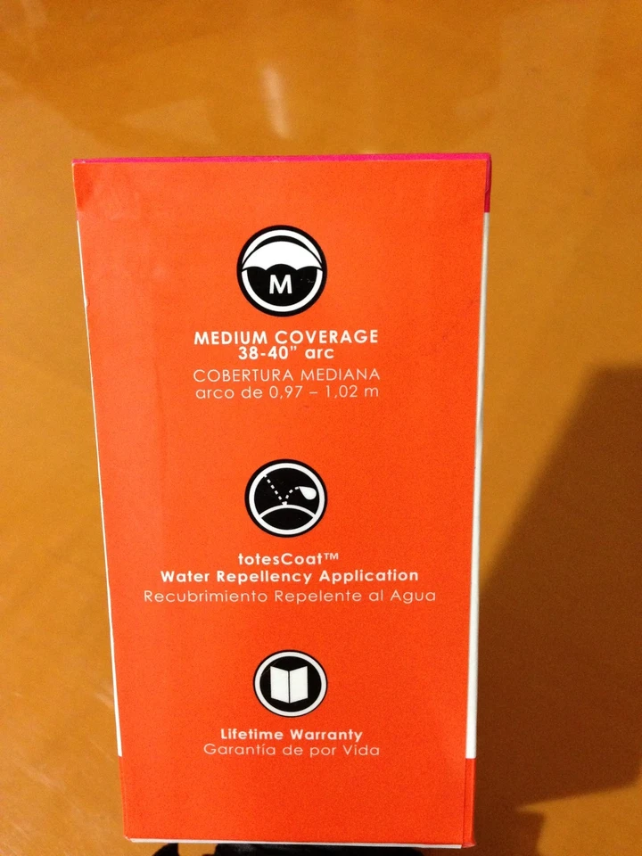 NEW Totes Kids Ladies Mens Signature Micro Manual Compact Umbrella Black 1 Size - Image 2 of 3