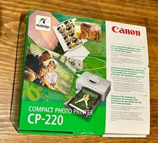Canon Compact Photo Printer CP-220 PictBridge - Needs Paper and Ink Cassette