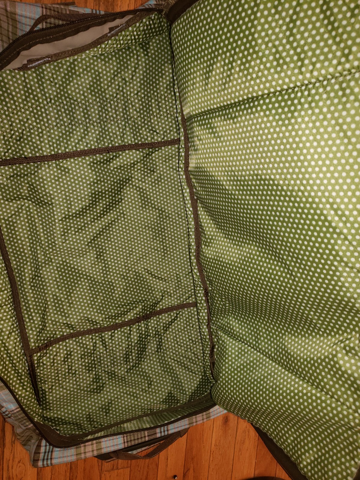 RARE PLAID DAKINE SPLIT ROLLER ROLLING LUGGAGE BA… - image 4