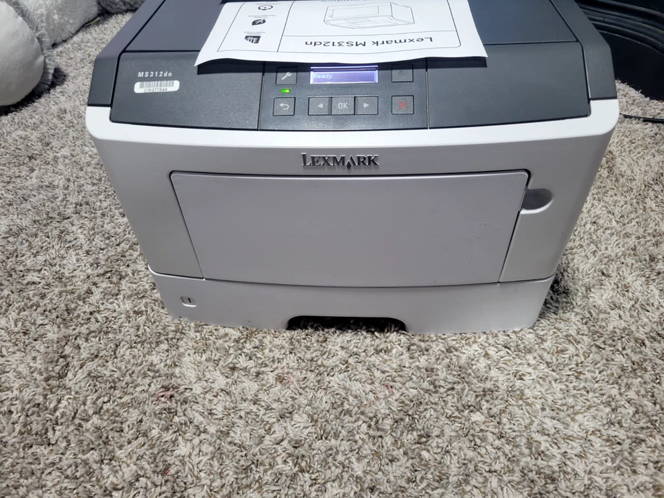 Lexmark MS312DN Workgroup Laser Printer Good/ Used - Image 3 of 4