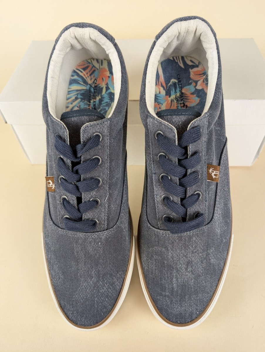 Caribbean Joe Shoes Mens 13 Rica Canvas Lace Up Sneakers