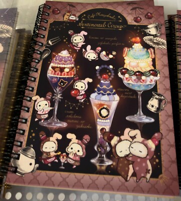 San-X Sentimental Circus B6SP Ring Notebook NY40602 (Late Night Parfait ) New