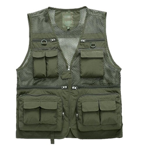 RARE Vintage Bridger Designs Bozeman, Montana Fishing Vest Tan