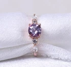 Beauty Alexandrite Gemstone 925 Sterling Silver Bridal Engagement Ring- All Size
